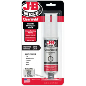 J-B Weld Clear Weld Epoxy 25 ml.